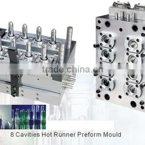 Injection Molding Machine 1680KN for PET Bottle Preform With 8 - Cavity Injection Mold thumbnail-3