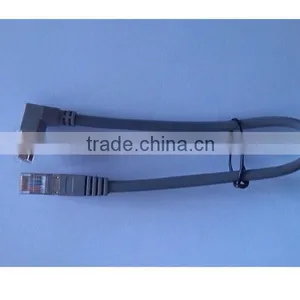 2ft CAT5e RJ45 Shielded 90 Degree Down to Straight FTP Ethernet LAN Cabl thumbnail-5