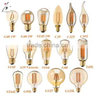 Hot Sell Filament Led Bulb ST64/G80/G95/G125/T45/T30/C35 110V 220V Led Filament Light 2W 4W 6W 8W thumbnail-1