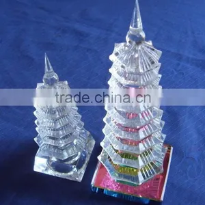 2016 China Traditional Leifeng Tower Shaped Crystal Building Model thumbnail-1