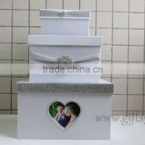 Luxury Handmade Card Boxes for Weddings With Photo Frame thumbnail-1