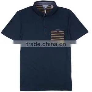 Printed Polo Shirts, Clothes, Stripes Pocket Polo T-shirt, thumbnail-1