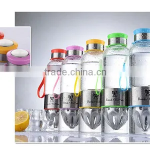 Trade Assurance Stainless Steel Juicer Color Glass Fruit Infuser Water Bottles thumbnail-3