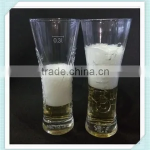 Hand Made Carlsberg Beer Glass Cup 300ml Carlsberg Glass Cup for Sale thumbnail-1