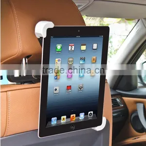 Universal Car Tablet pc Holder Headrest Mount Secure Grip Anti Shock 360 Degree Rotate Adjustable thumbnail-1