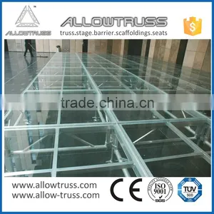 New Arrival Aluminum Assemble Glass Stage With Adjustable Height thumbnail-3