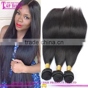 Overnight Shipping Peruvian Human Hair Raw Unprocessed Virgin Hair Grade 7a Silky Straight Peruvian Hair thumbnail-1