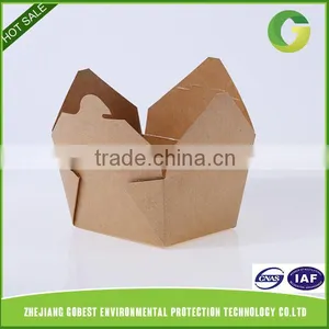 GoBest Custom Printed Disposable Lunch Fast Food Kraft Paper Box thumbnail-1