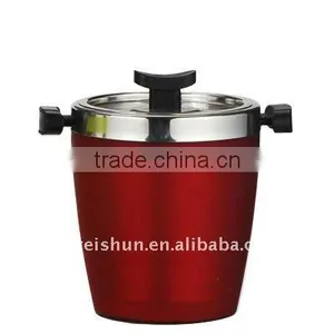 Colorful Double -wall Stainless Steel Ice Bucket With Lid thumbnail-1