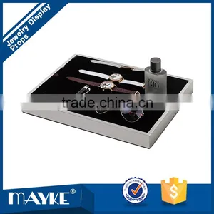 High Quality and Hot Saling Diaplay Tray,Excellent Electroplating Stainless Steel Belts Jewelry Perfume Makeups Display Tray thumbnail-1