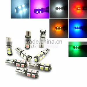 T10 9 Led 5050 Smd Canbus Error Free AUTO Clearance Lights W5W 194 CAR Door LIGHT Reading Lamps Dome Bulbs Wedge Interior Side thumbnail-1
