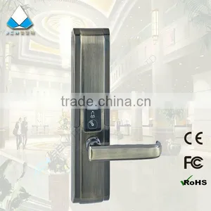 Slide Cover Bronze Fingerprint Door Security Lock thumbnail-1
