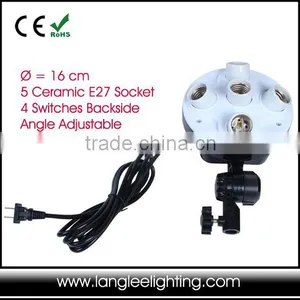 New 5 Light Lamp Holder Photographic Studio Lighting Control Box thumbnail-1