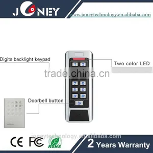 Waterproof Standalone Access Control Keypad With External Reader thumbnail-1