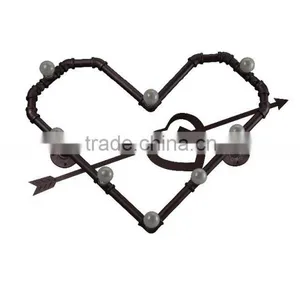Manufacturer's Premium Industrial Vintage Wall Lamp Novelty Heart Wall Lamp Loft Water Pipe Wall Sconce thumbnail-1