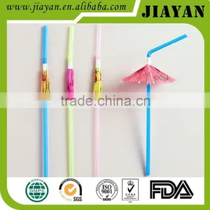 New Design Flexible Drinking Straw With Umbrella/fruit/palm Tree thumbnail-2