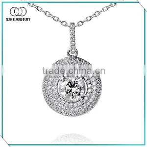 Top Quality Round Shape Pendant 925 Wholesale Silver Jewellery thumbnail-1