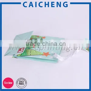Promotional Christmas Gift Paper Bag With Ribbon Handle thumbnail-4