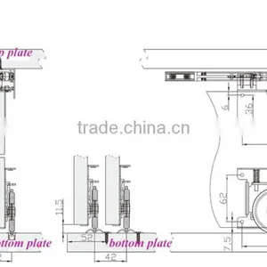 Soft Closing Sliding Wardrobe Hardware Door System thumbnail-6