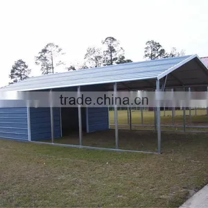 Prefab Metal Garage / 6x4x2.6m Steel Fram Garage / Metal Garage for One Car thumbnail-4