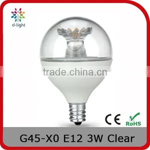 G16.5 DIM 200LM 3W REPLACEMENT 25W E14 GLOBE CRYSTAL LIGHT BULB FOR USA thumbnail-1