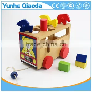 Shape Sorter Bus - Pull Along Toy - Many Shape Blocks thumbnail-1