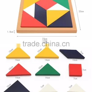 Wooden Montessori Education Toy Tangram Jigsaw Puzzle thumbnail-5