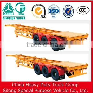 Special for Transporting 20ft and 40ft Container Used Skeleton Semi Trailer With Best Price thumbnail-5