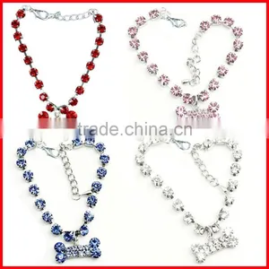2016 Diamond Pet Dog Cat Tie Crystal Rhinestone Collar Necklace Accessories thumbnail-4
