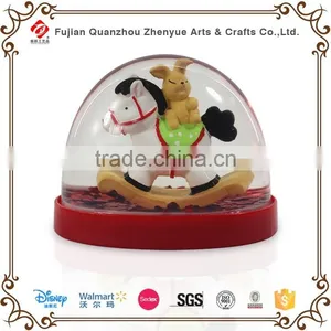 2015 Custom Plastic Snowball With Resin Figurine thumbnail-1