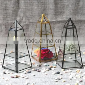 Attrative Home Decor Geometric Glass Terrarium Wholesale Container thumbnail-1