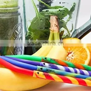 Silicone Glass Bottle Reusable Drinking Straw With Stainless Steel Brush Hot Sell thumbnail-4