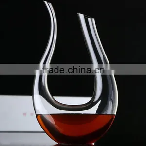 40.5oz ( 1200ml ) Artisan Wine Decanter | Beautiful Wine Carafe in Hand Blown 100% Lead-Free Crystal Glass thumbnail-1