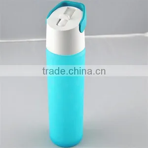 Eco-friendly Food Grade Silicone Sleeves Custom Made for Glass Water Bottle thumbnail-2
