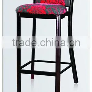 Wholesale Hotel Wood Imitation Aluminum High Bar Chair LQ-B105 thumbnail-1