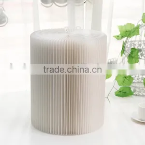 Portable Flexible Paper Stool Expanding Paper Chair With Felt Pad Waterproof White thumbnail-5