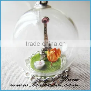 Home Decor Type Hand Blown Glass Decorative Mini Glass Dome thumbnail-4
