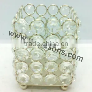 Candle Votive Holder, Metal Candle Holder With Crystal Votives thumbnail-5