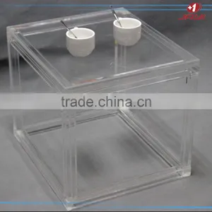 China Manufacturer Wholesale Plexiglass Modern Coffee Side Table thumbnail-1