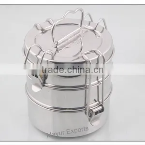 Stainless Steel Tiffin With 4 Locks thumbnail-1