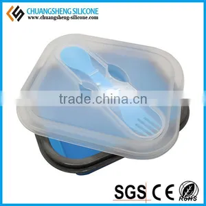 FDA Silicone Lunch Case, Food Container, Silicone Gift thumbnail-4