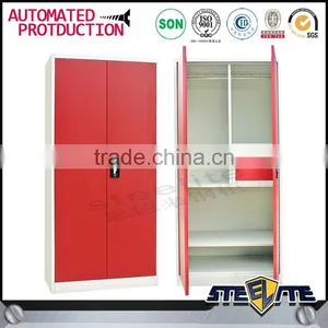 Metal Material 3 Door Bedroom Wardrobe Designs /Godrej Steel Almirah thumbnail-6
