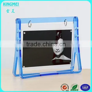 KM-VP94 Creative Design Scrolling Acrylic Swing Shape Photo Moving Picture Frame thumbnail-3
