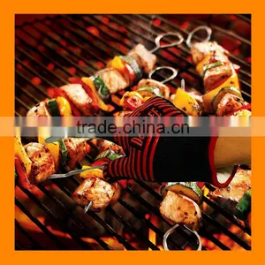 932F Heat Proof Cut Resistant Silicone Hot Surface Handler BBQ Baking Gloves thumbnail-5