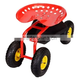 Rolling Garden Cart Work Seat,Garden Seat With Four Wheels,Heavy Duty Truck Seat thumbnail-5