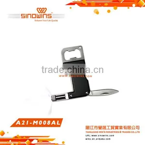 A21-M008AL Stainless Multi-function Key Chain Outdoor Camping Tool thumbnail-1