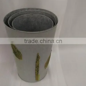 Metal Artifical Cheap Metal Flower Pot WZ15001-005 thumbnail-3