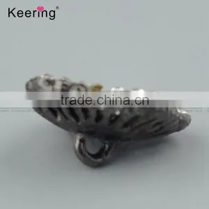 Keering-made Square Metal Rhinestone Button for Garment Decoration WBK-1477 thumbnail-2