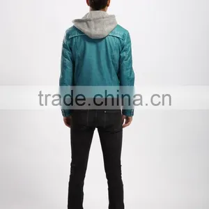 2015 New Style Fashion Pakistan Leather Jackets For Men thumbnail-6