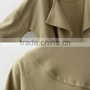 2016 Spring European and American Style Turn-down Collar Loose Fit Jacket for Women thumbnail-4